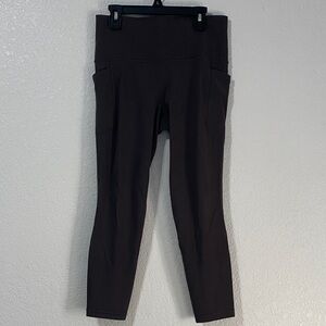 Athleta Women's Dark Brown Cropped Pants